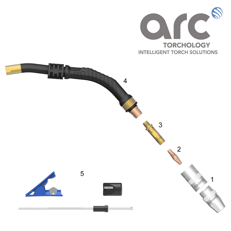 PUNTA DE CONTACTO 1/16" CUCRZR PARA PISTOLA ARC M5