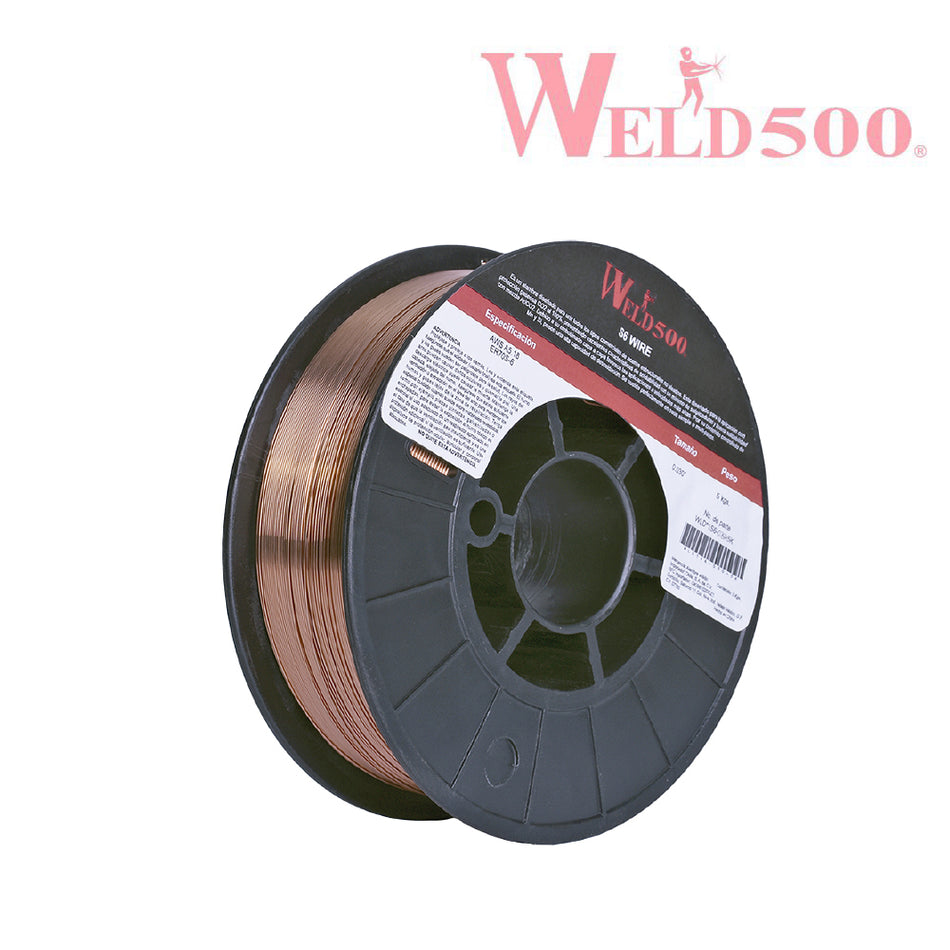 MICROALAMBRE SOLIDO ACERO AL CARBON S6 .035" 5 KG
