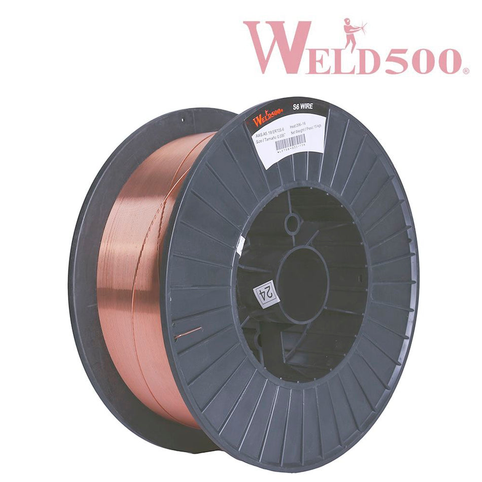 MICROALAMBRE SOLIDO ACERO AL CARBON S6 .035" 15 KG