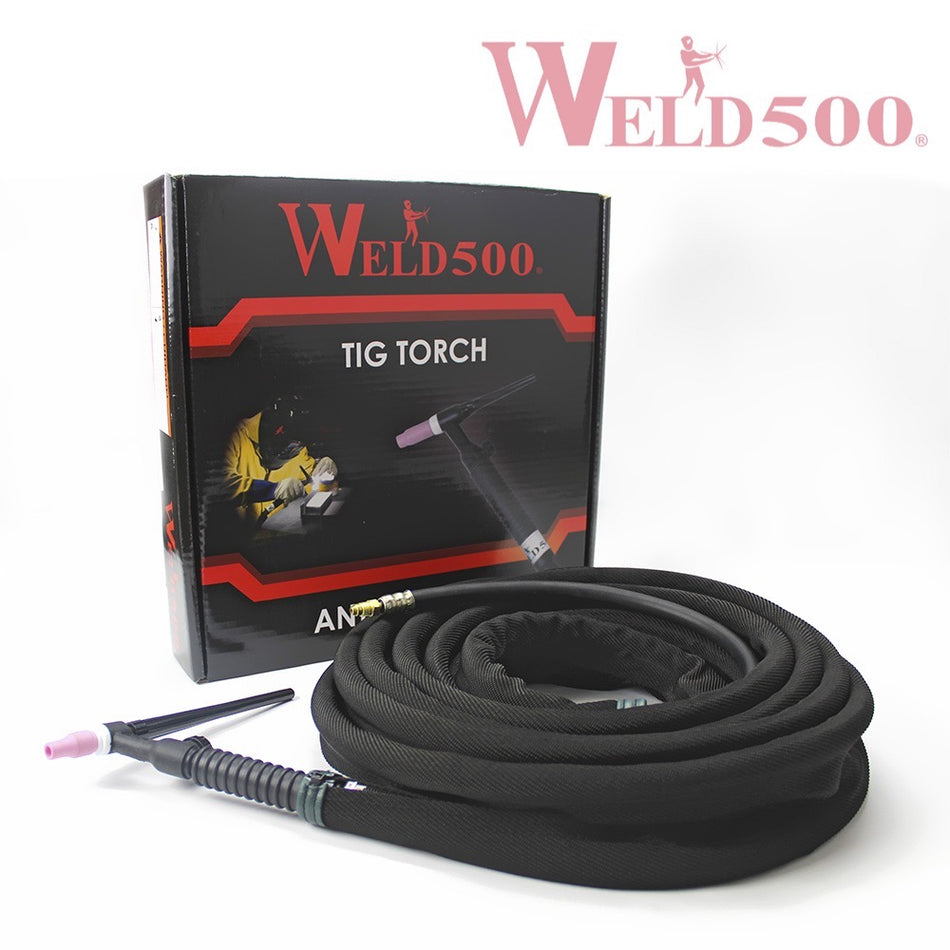ANTORCHA TIG 125 AMP 25 FT FLEX C/VALV ENF/AIRE UN CABLE