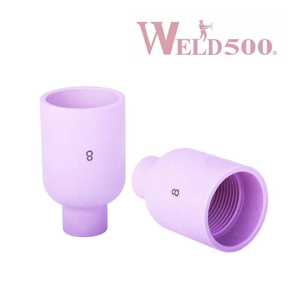 BOQUILLA ALUMINA PARA GAS LENS GRANDE 1/2" #8 PARA 17/18/26