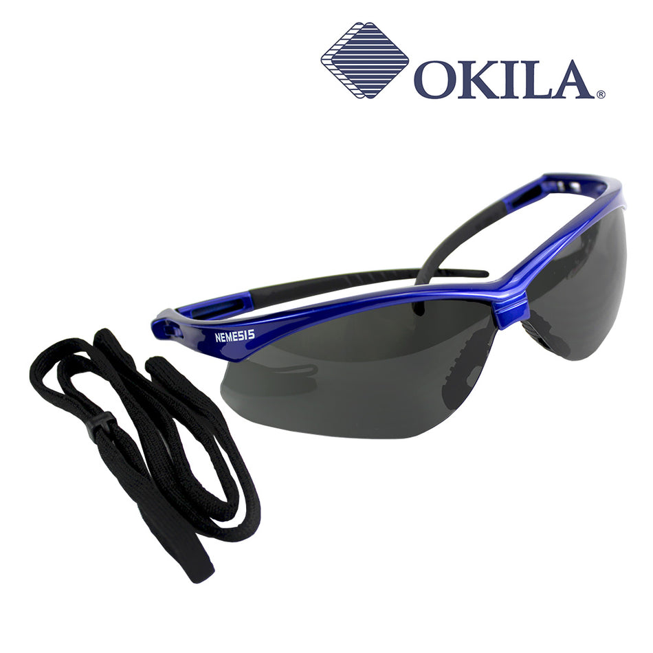 LENTE NEMESIS AZUL METALICO / ANTIEMP., HUMO