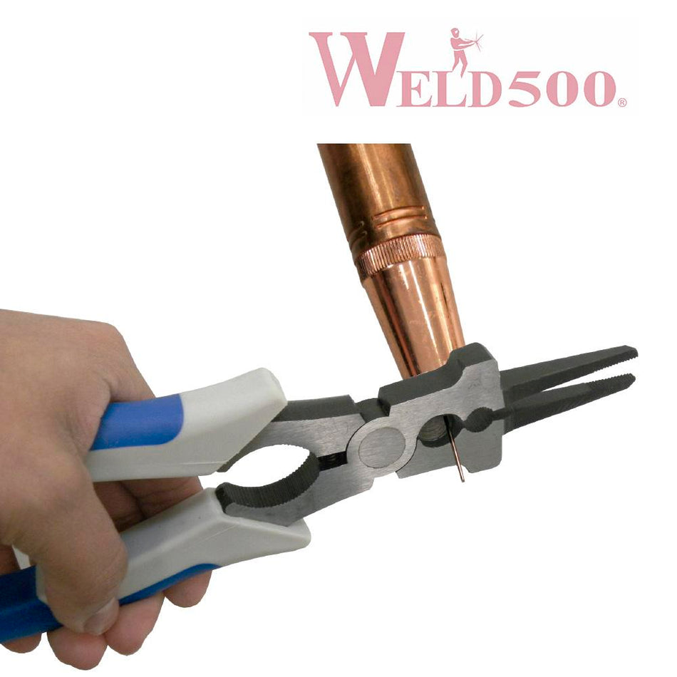 PINZAS PARA SOLDADOR PROCESO MIG W500 BICOLOR