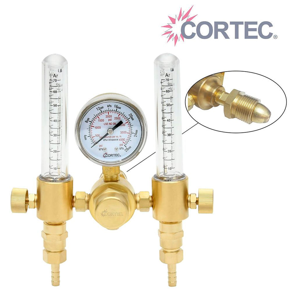 REGULADOR CON FLUJOMETRO DUAL PARA ARGON