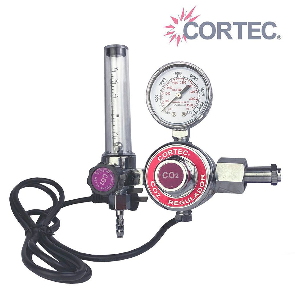 FLUJOMETRO CO2 C/CALENTADOR Y REGULADOR